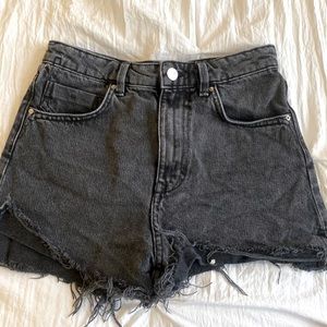 Black Zara denim shorts